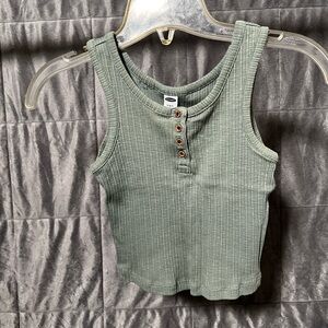 Old Navy Sage Ribbed Tank Top